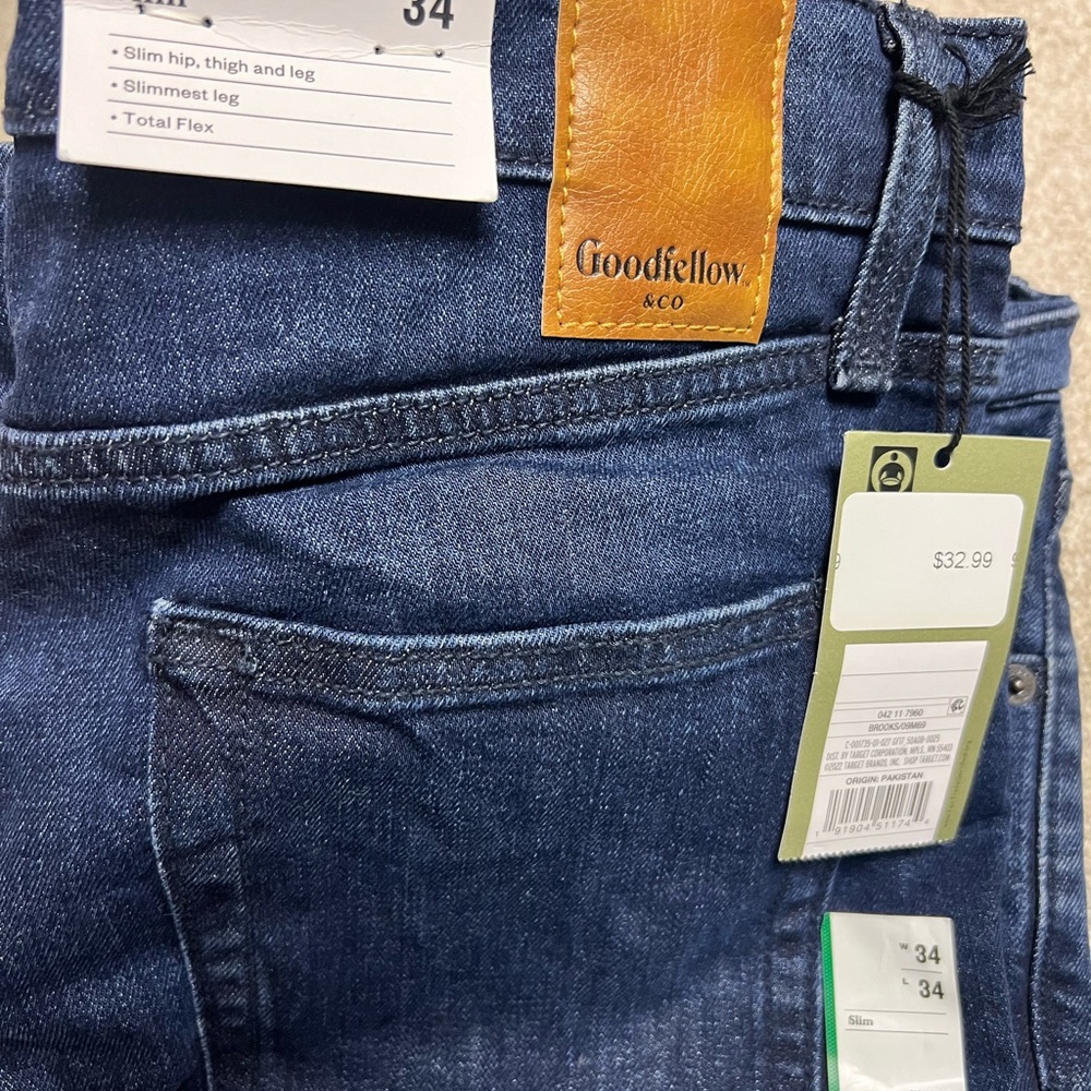 Goodfellow Blue Jeans - Slim 34x34